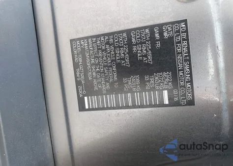 2016 Nissan Rogue Sv из США, поврежденный, VIN KNMAT2MV6GP677634